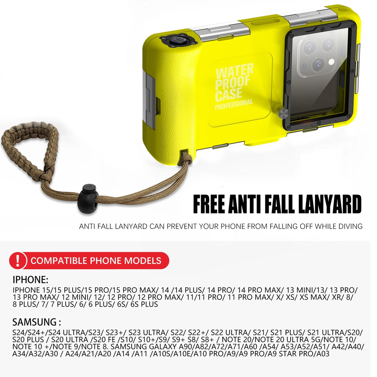 Waterproof Diving Phone Case – Universal Fit Up to 6.9 Inch