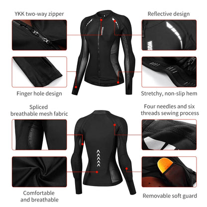 Women's Motorcycle Riding Jacket with Armor Pads
