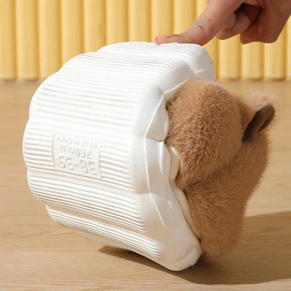 Capybara Plush Slippers – Cute Fuzzy Warm House Shoes