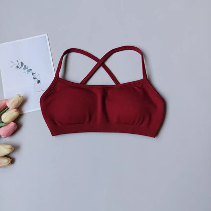 Seamless Racerback Sports Bra – Breathable Yoga & Gym Top for Women