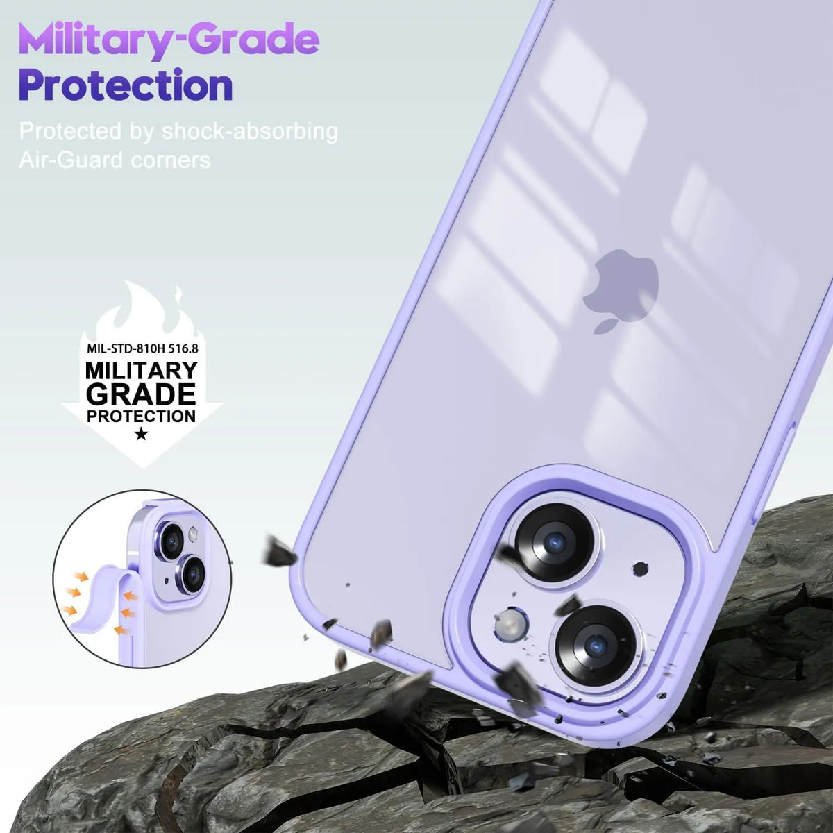 Clear iPhone Case with Soft Bumper Frame – Shockproof, iPhone X to 16