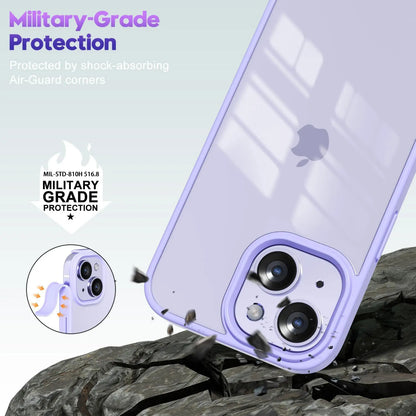 Clear iPhone Case with Soft Bumper Frame – Shockproof, iPhone X to 16