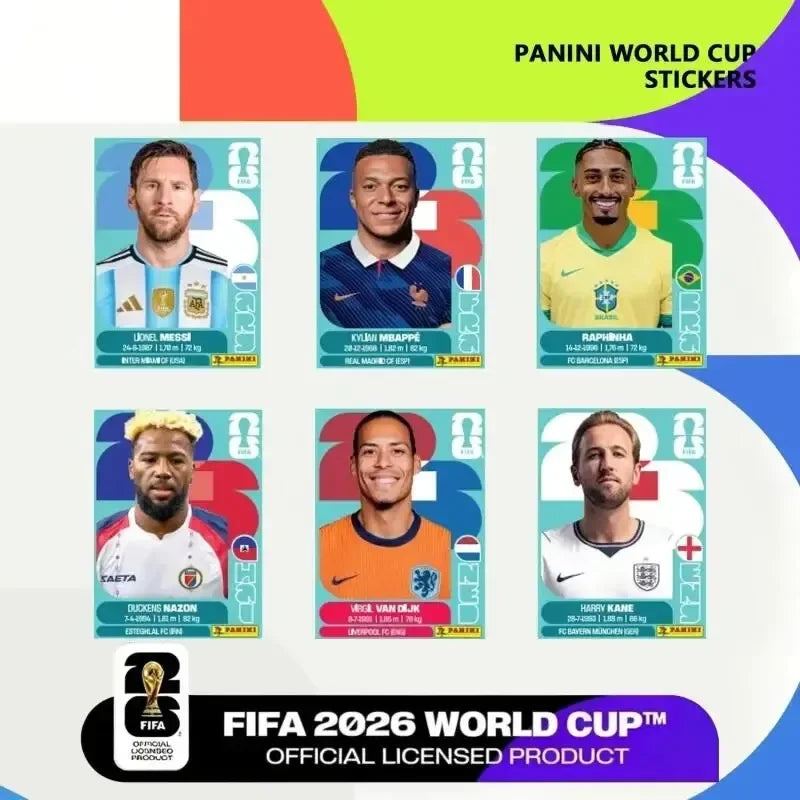 Panini FIFA World Cup 2026 Official Sticker Collection Box Sealed Packs Football Collectibles