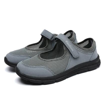 Women's Breathable Mesh Sneakers with Velcro Strap
