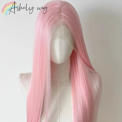 13x4 Lace Front Synthetic Wig Long Straight Heat Resistant