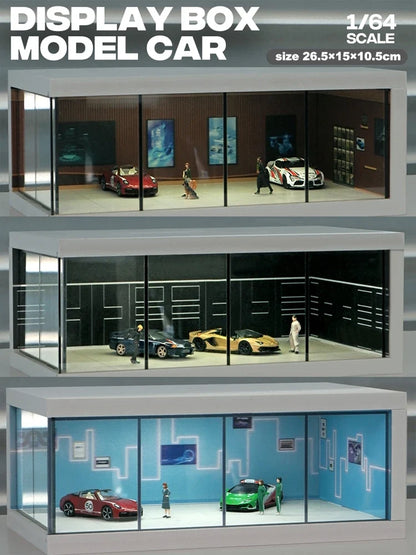 Garage Scene Diorama Model Kit – Collectible Decoration (No Dolls or Cars Included)