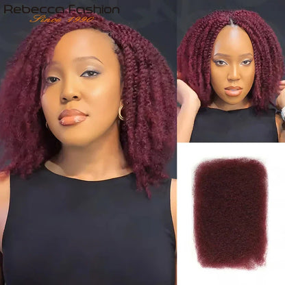 Afro Kinky Curly Bulk Human Hair for Braiding No Weft Remy