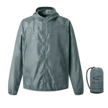 Waterproof Rain Jacket – Unisex Packable Hooded Outdoor Jacket for Camping, Fishing & Hiking