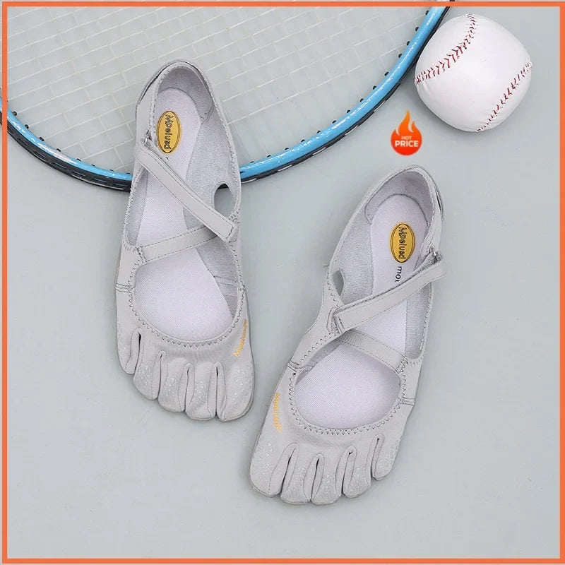Five Toe Barefoot Shoes Women Minimalist Flats with Ankle Strap