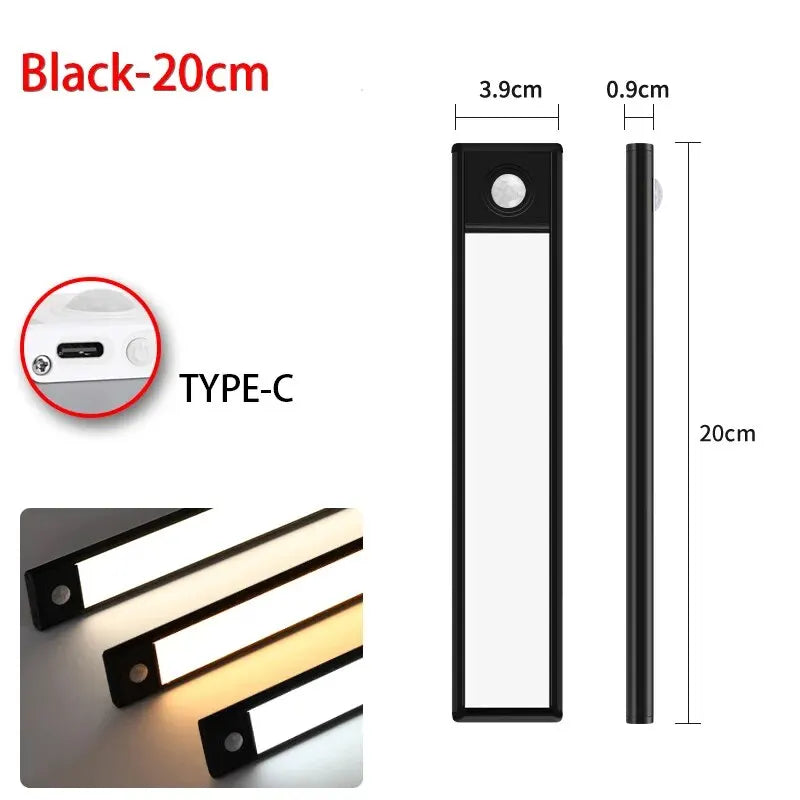 Under Cabinet LED Motion Sensor Light USB Rechargeable – 3 Color Modes