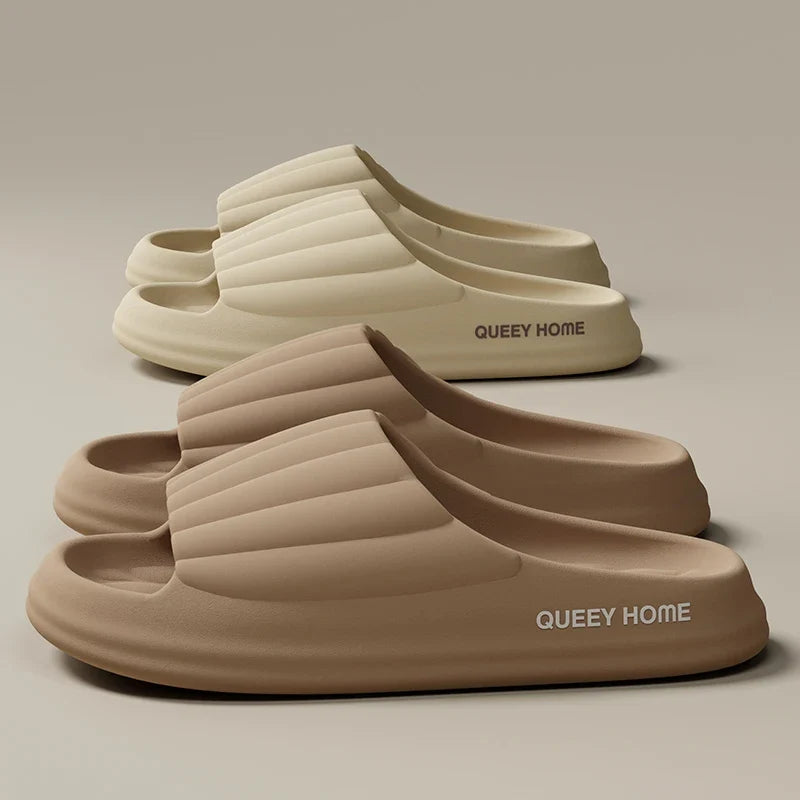 Thick Sole Slide Slippers – Soft Bouncy Comfort Anti-Slip Sandals for Men