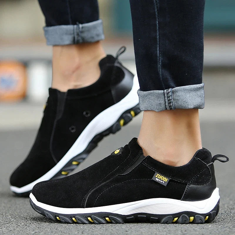 Men's Slip-On Hiking Shoes | Waterproof Anti-Slip Outdoor Sneakers