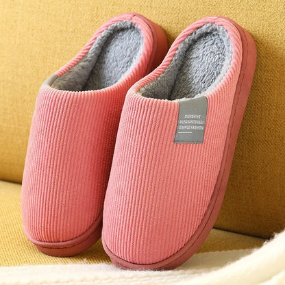 Plush Indoor Slippers – Thick Soft Bottom Anti-Slip Winter House Shoes