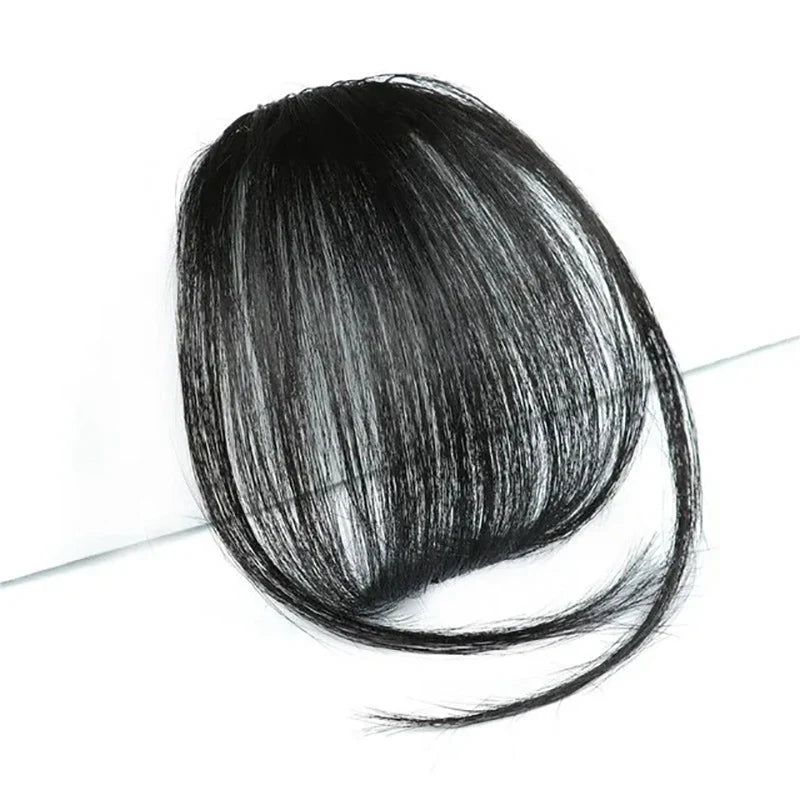 Clip-In Air Bangs Hair Extension – Wispy Synthetic Fringe for Women