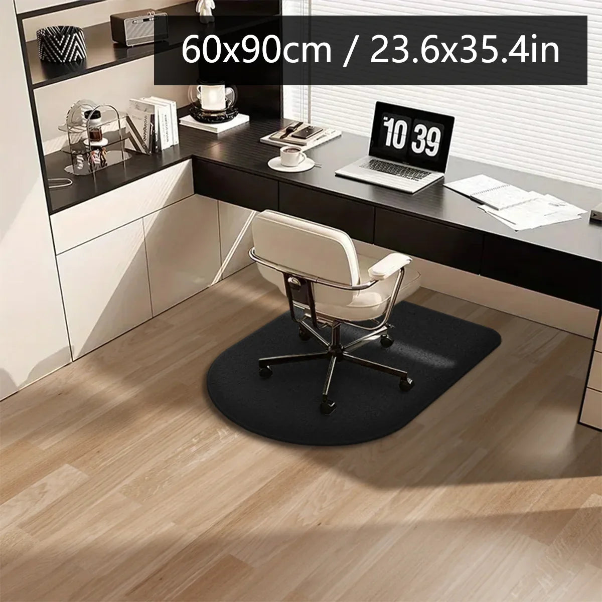Office Chair Mat Flannel Desk Floor Protector – Thick Arched Carpet