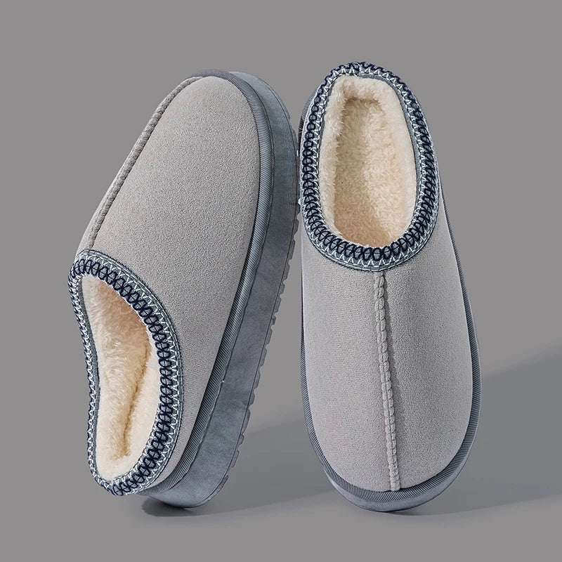 Women's Plush Slippers – Warm Fleece-Lined Indoor House Shoes