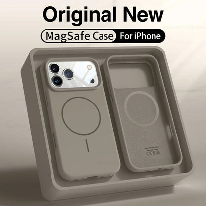 MagSafe Liquid Silicone iPhone Case – Magnetic Cover for iPhone 12–17 Series