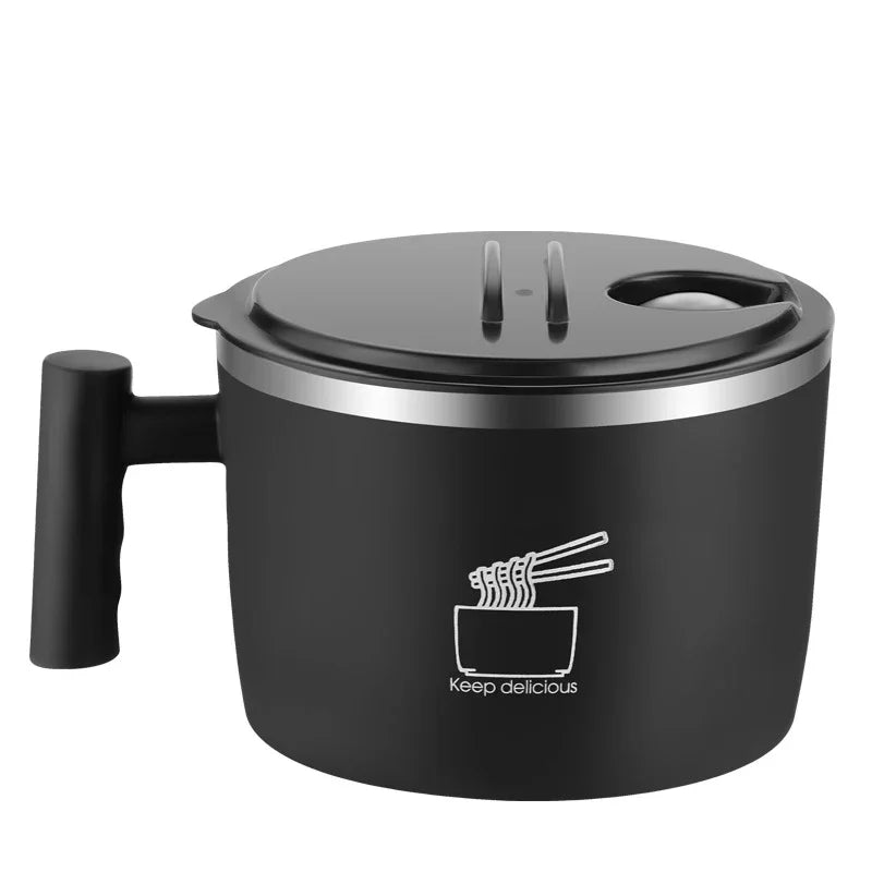 Stainless Steel Noodle Bowl with Lid & Drain
