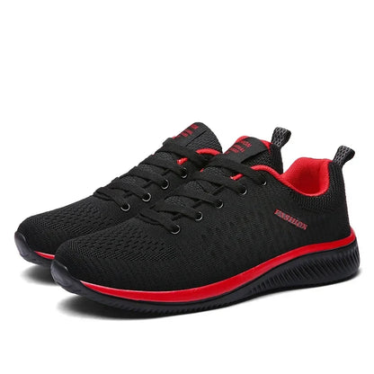 Men's Breathable Knit Sneakers – Lightweight Running & Walking Shoes