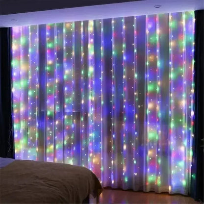 LED Curtain Fairy Lights – USB Remote Control 3M String