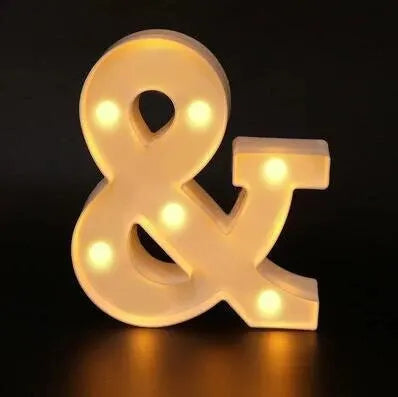 LED Marquee Letter & Number Light – Alphabet Night Lamp