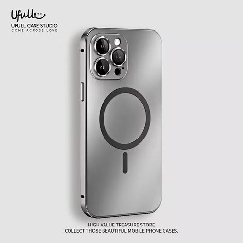 MagSafe iPhone Case – Aluminum Metal Frame with Lens Protection