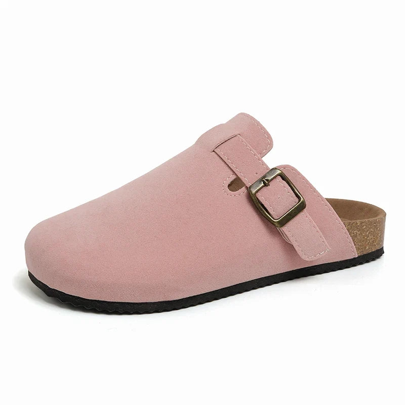 Suede Cork Clogs – Arch Support Mules for Men & Women