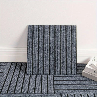 Peel and Stick Carpet Tiles – Self-Adhesive Square Floor Rug Mats