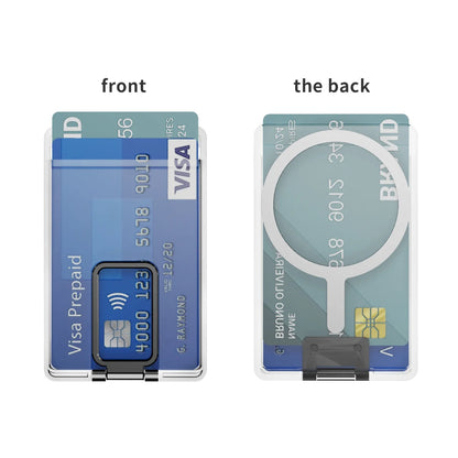 MagSafe Card Wallet with Stand – Magnetic iPhone Wallet Holder, Clear Transparent