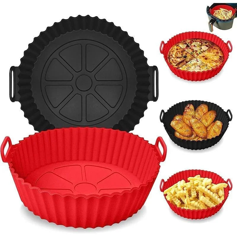 Silicone Air Fryer Liner – Reusable Non-Stick Basket Insert