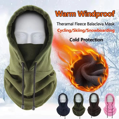 Winter Fleece Balaclava Hood with Face Mask