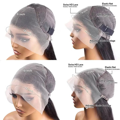 Body Wave Lace Front Wig Human Hair 250 Density