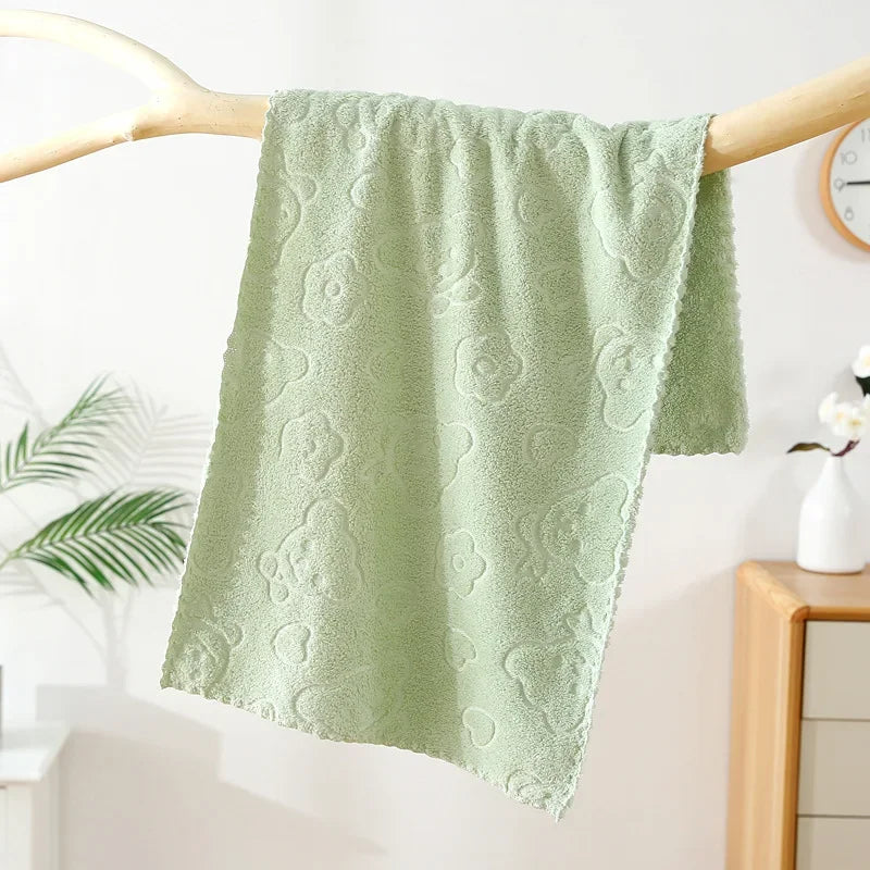Super Absorbent Quick-Dry Face Towels – Soft Embossed Washcloths