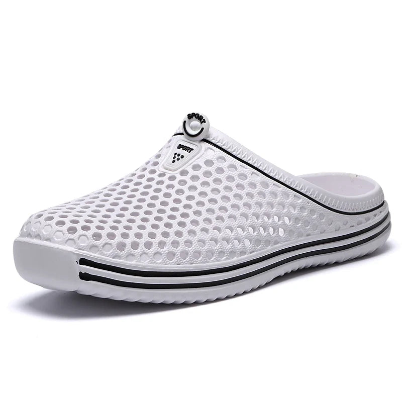 Hollow-Out Clogs Unisex Beach Sandals – Non-Slip, Sizes 36–45