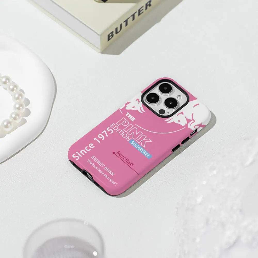 Energy Drink Graphic iPhone Case – Sea Blue Edition