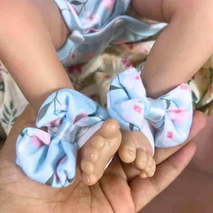 Felicia 46cm Reborn Baby Doll – Open Blue Eyes & Hand-Rooted Hair