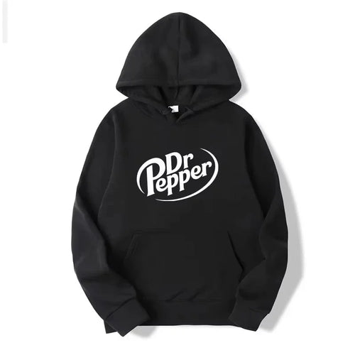 Vintage Soda Graphic Hoodie Casual Fleece Streetwear Pullover