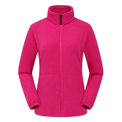 Women's Polar Fleece Jacket – Windproof Thermal Outdoor Coat