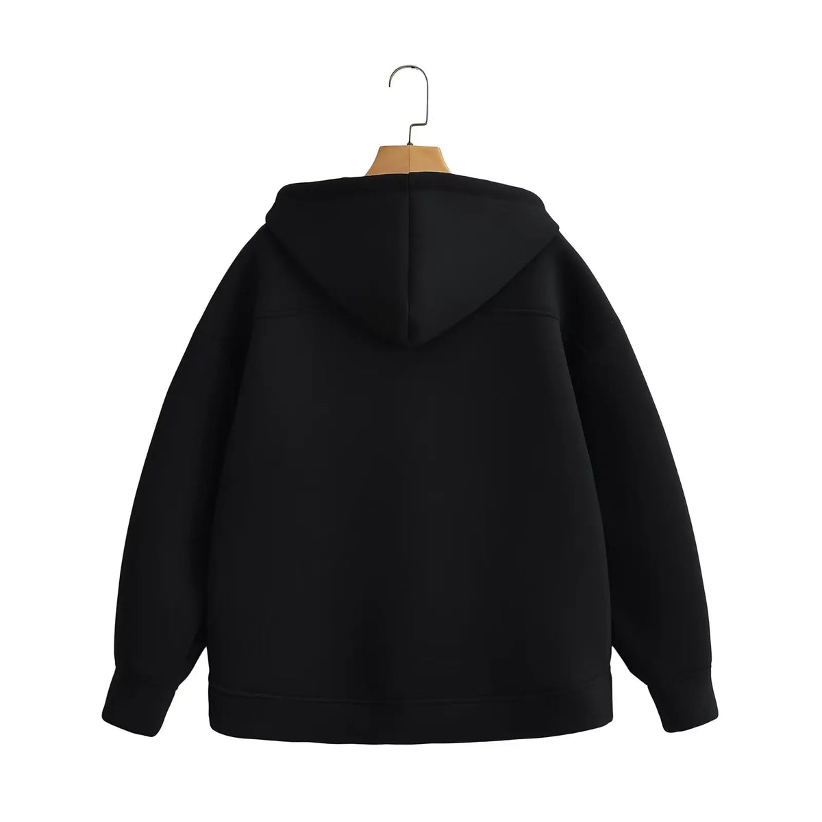 Oversized Zip Up Hoodie Women's Casual Hooded Sweatshirt Jacket