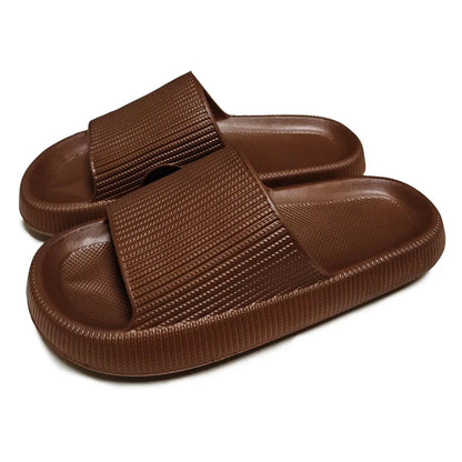 Cloud Slides – Thick 4cm EVA Sole Indoor & Beach Slippers