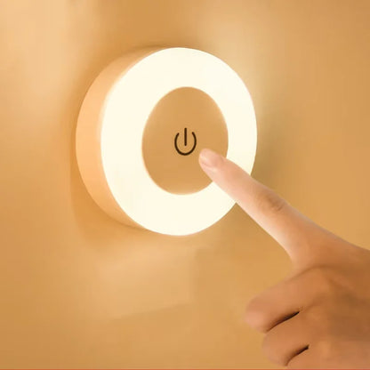 Touch Sensor LED Night Light – USB Rechargeable Magnetic Wall Lamp