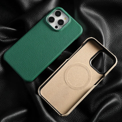 Genuine Leather MagSafe Case for iPhone 15 & 16 Series