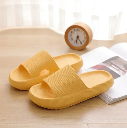 Thick EVA Sole Slide Slippers – Cloud Comfort Indoor Home Shoes
