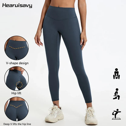 Push-Up High-Waist Yoga Leggings for Women – V-Shape Hip Lift