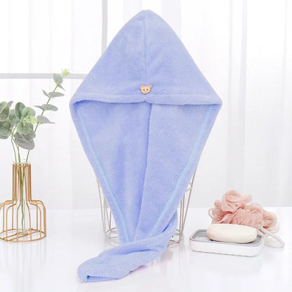 Microfiber Hair Towel Wrap – Magic Fast-Drying Bath Hat