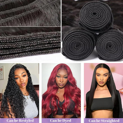 Deep Wave Human Hair Bundles – Virgin Burmese Remy Hair