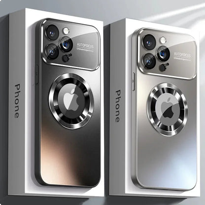 MagSafe Glass iPhone Case with Magnetic Ring & Camera Protector