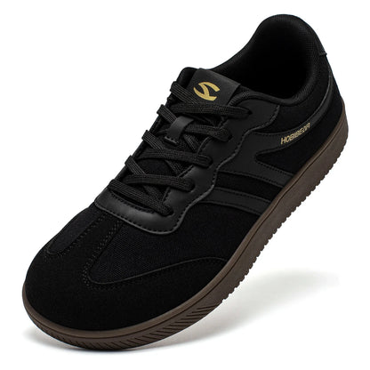 Hobibear Wide Toe Box Sneakers – Minimalist Lace-Up Casual Walking Shoes