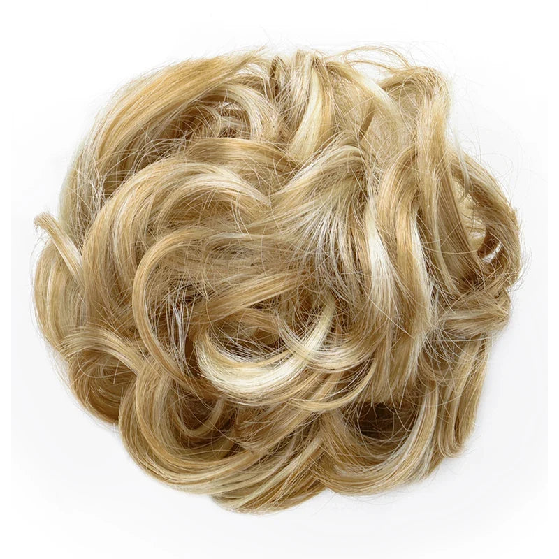 Messy Bun Hair Piece – Synthetic Chignon with Elastic Band