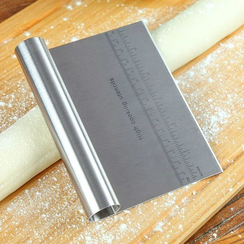 Stainless Steel Dough Scraper with Scale – Bench Cutter